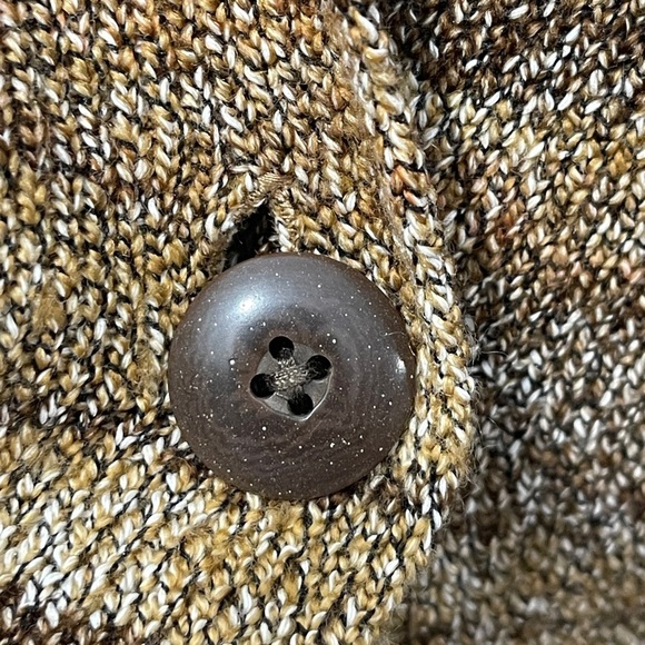 J.Jill Long Duster Cardigan Knit Sweater Hazelnut Multicolor Size Petite Medium - Picture 6 of 11